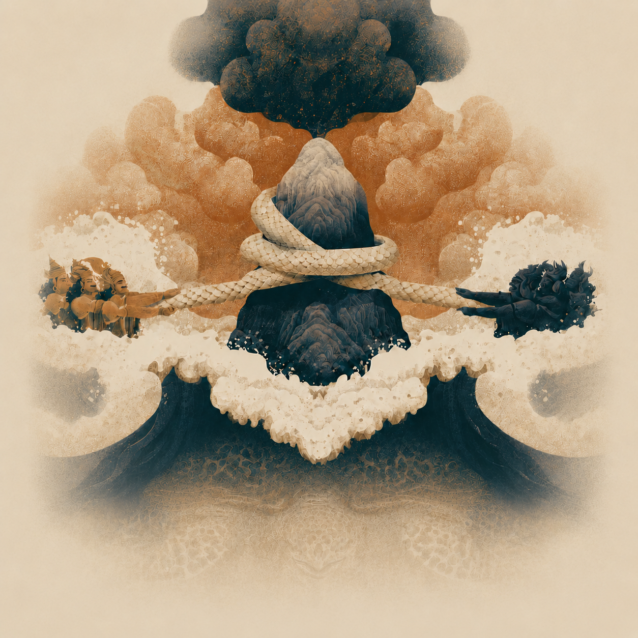 Samudra Manthan — the churning of the cosmic ocean